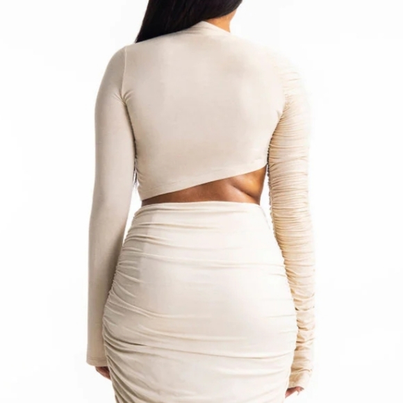 Long Sleeved Cropped Top - Picture 2 of 2